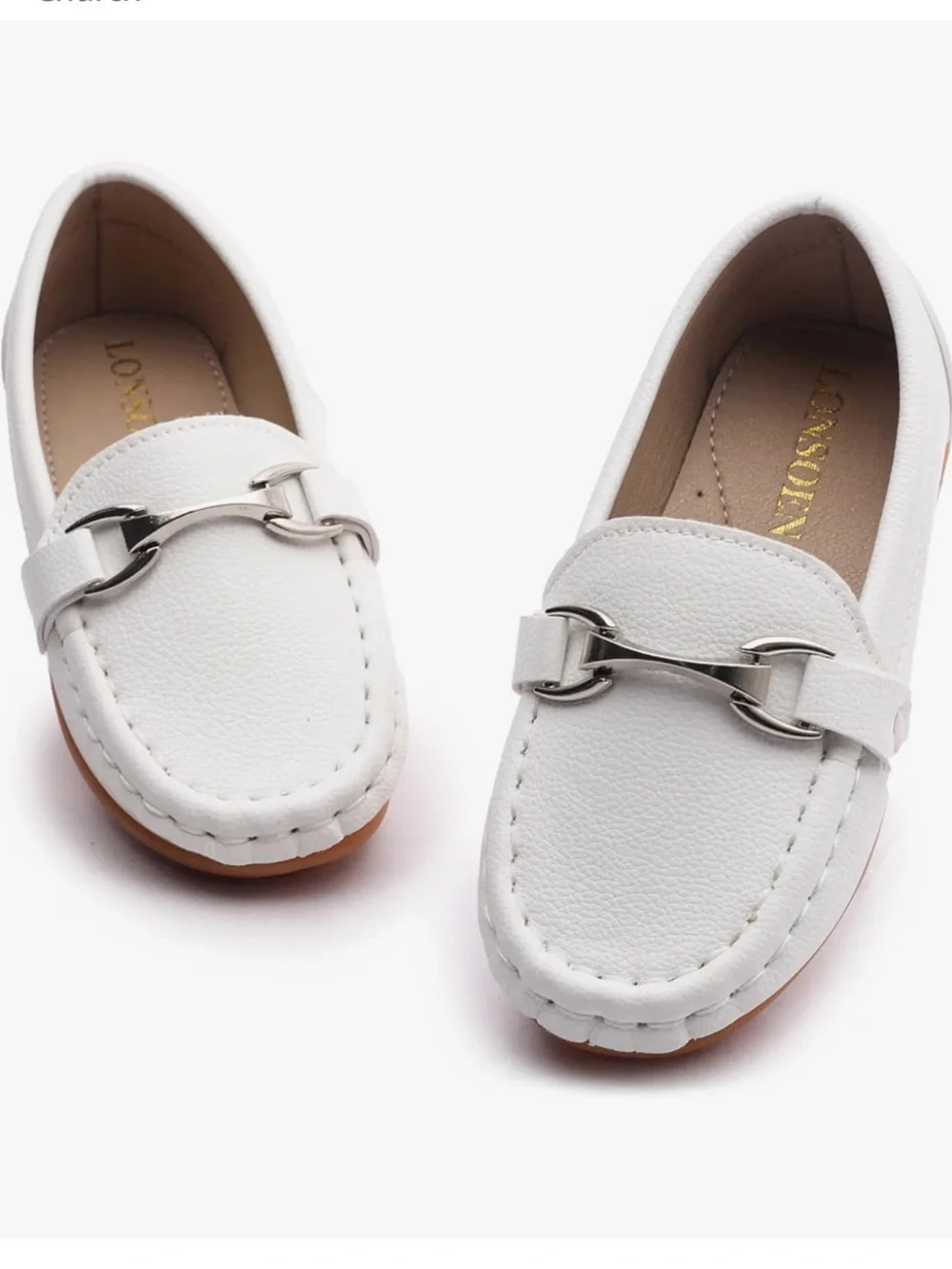 White Toddler Loafers
